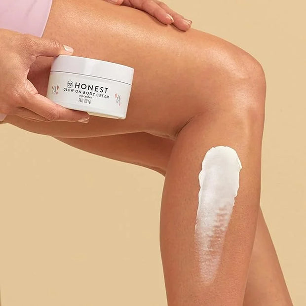 The Honest Company Honest Mama Glow On Body Cream | Hydrates, Firms, + Tightens Skin | Shea Butter, Avocado Oil, Vitamin E...