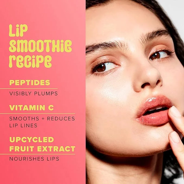 Farmacy Peptide Lip Balm - Lip Smoothie Hydrating Lip Balm with Vitamin C to Visibly Plump + Smooth Lip Lines - Nourishing...