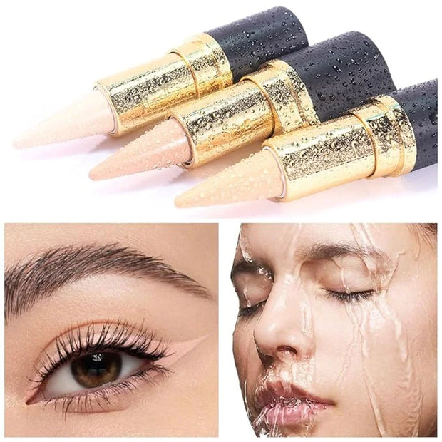 Kaely Bright Nude Gel Eyeliner Pencil, Natural Cream Eye Liner Waterproof Smudge Proof, Matte Waterline Eyeliner Eyeshadow...