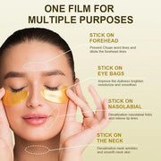 30 Pairs Lip Masks & 24K Gold Eye Masks, Crystal Collagen Eye Patches for Puffy Eyes, Moisturizing & Reduce Wrinkles, Lip ...
