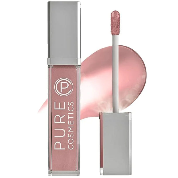 Pure Cosmetics Pure Illumination Lip Gloss - LED-lit Applicator w/Side Mirror - Non-Sticky, Moisturizing & Hydrating Lip G...