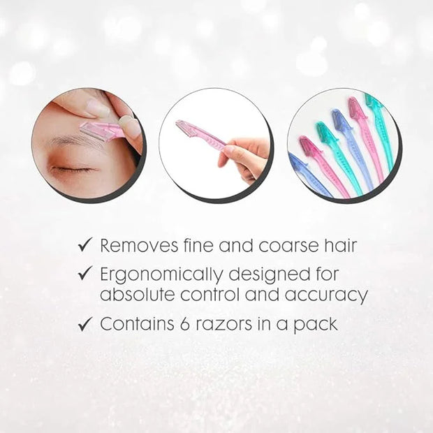 Ardell Pro Brow for Trim & Shape, Eyebrow Razor Trimmer, and Shaper with Cover, Facial Hair Removal for Women, Dermaplanin...