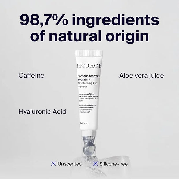 HORACE Under-Eye Moisturizer for Men - Anti-Fatigue Eye Cream to Reduce Dark Circles and Puffiness - Hydrating & Smoothing...