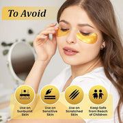 Beauty Golden Under Eye Patches (40 Pairs) - Under Eye Mask for Face Collagen Skin Care Products, Treatment for Dark Circl...