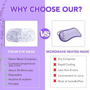 XPCARE 48 Pack Steam Eye Masks for Dry Eyes, Self Heated Steam Warm Eye Mask, Disposable Heated Eye Mask for Dark Circles,...