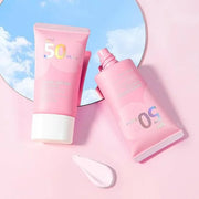 Japan Sakura Sun Cream SPF 50, Sunscreen For Face SPF 50 Sun Protection Over Makeup, SPF 50 Face Moisturiser Non-Greasy + ...