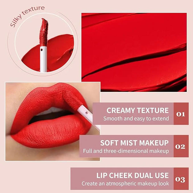 Lip Gloss, Lip Stain Finish Long Lasting Water Resistant, Lipgloss Perfect for Daily Wear & All Ages, Lipstick Vegan Ultra...