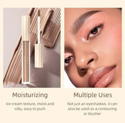 Liquid Eyeshadow Set Matte Brown Toned Eye Shadow Nude Eyeshadow Base Long Lasting(8 Color)#A - Product Image