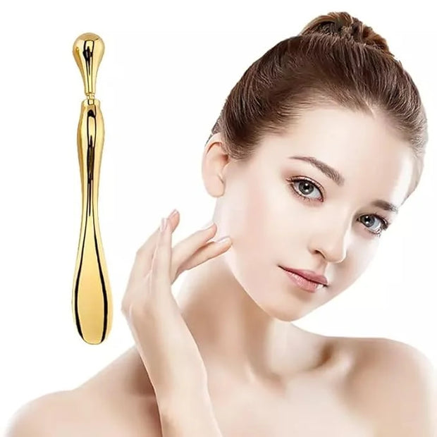 BetterJonny 3Pcs Metal Eye Cream Applicator Roller Wand Stick, Cosmetics Spoon Eye Cream Massager Wand Girls Women Facial ...