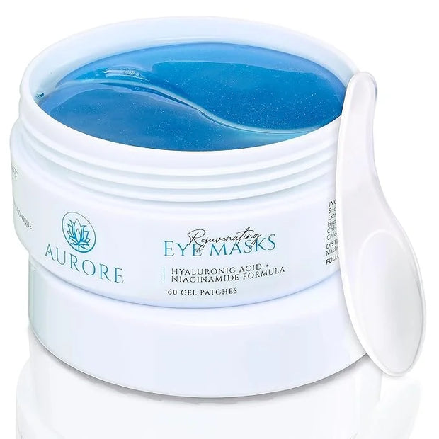 AURORE Under Eye Patches with Hyaluronic Acid, Collagen, Niacinamide - for Puffy Eyes, Dark Circles, Wrinkles, Fine Lines ...
