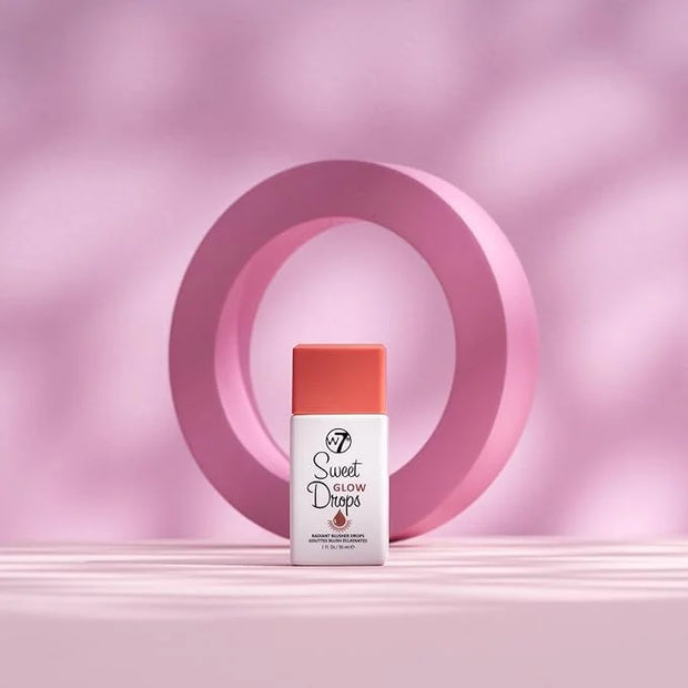 W7 Sweet Glow Drops - Liquid Blusher Drops For Brightened Skin & A Radiant Finish - Product Image