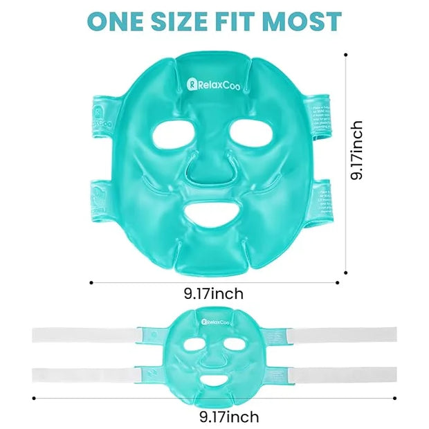 Cold Face Eye Mask Ice Pack Reduce Face Puff,Dark Circles,Gel Hot Cold Compress,Face SPA for Woman Sleeping, Pressure, Hea...