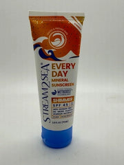 SPF 45 Every Day Shimmer Mineral Sunscreen | 2.5 Fl Oz Biodegradable, Paraben Free & Reef Safe Sunscreen | Non-Greasy, Lig...