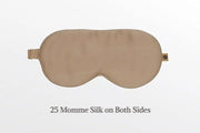 Premium 25 Momme Mulberry Silk Eye Mask for Sleeping (Champagne) - Product Image