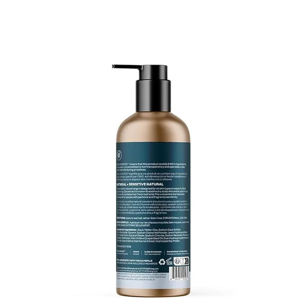 ATTITUDE Volume and Shine Hair Shampoo for Sensitive Dry Scalp, EWG Verified, Soothing Oat, Thin Hair, Naturally Derived I...