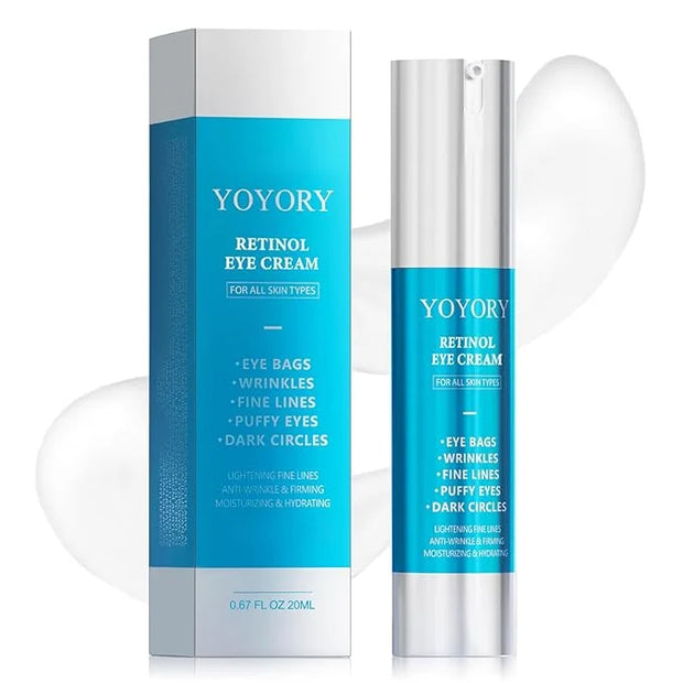 Retinol Under Eye Cream - Eye Cream for Eye Bags, Dark Circles, and Fade Wrinkles, Fine Lines Skin Care Treatment for Wome...