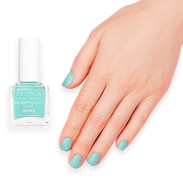 Pacifica Natural Nail Polish – Plant Magic Light Blue Nail Polish - Plant Based, Non-Toxic & Clinically Tested - Lasting C...