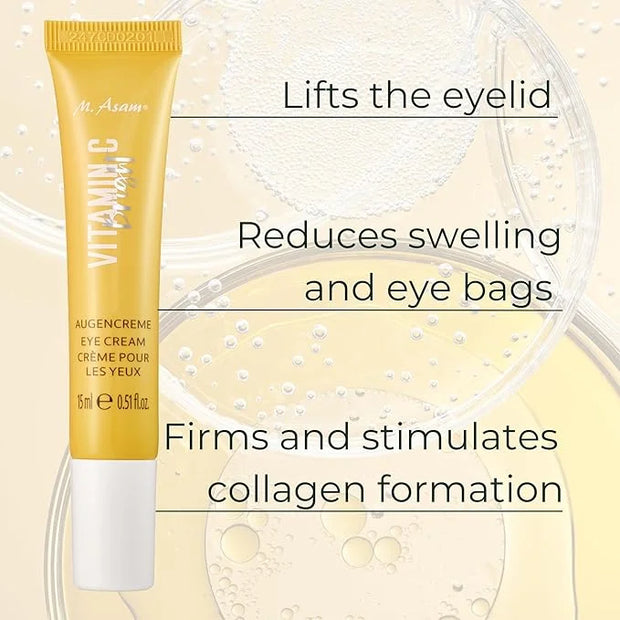 M. Asam VITAMIN C BRIGHT Eye Cream (0.5 Fl Oz) - Dark Circle Eye Treatment, Anti-Aging Eye Cream, Hydrating Vitamin C Eye ...