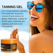 2Pcs Luxury Intensive Tanning Gel, Intensive Tanning Luxe Gel, Natural Tanning Accelerator Cream Gel,Tanning Cream for Sun...
