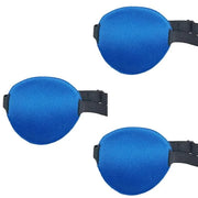 Soochat 3 Pack Eye Patch Strabismus Adjustable Eye Patch Eye Mask Buckle Adults and Kids Blue - Product Image