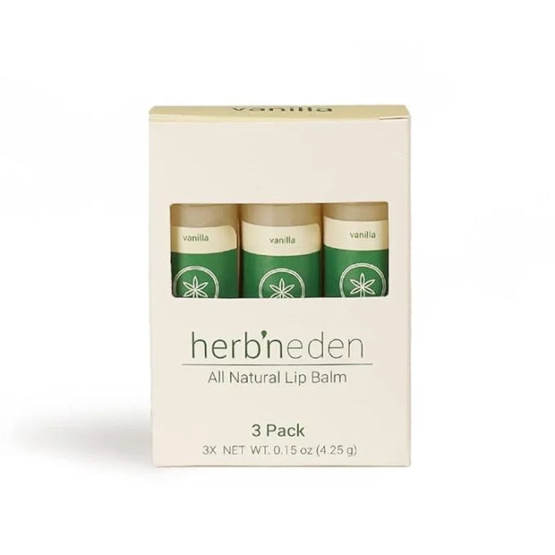Herb’N Eden Vanilla Lip Balm Pack of 3