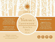Victoria's Lavender Organic Aloe Vera Spray - For Sunburn, Hot Flashes & Post Workout Cooling, Contains Aloe Vera Gel & Pu...