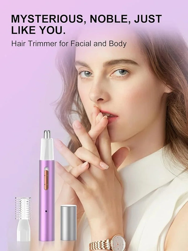 2025 Rechargeable Nose & Ear Hair Trimmer, Dual-Edge Blade Electric Clipper for Women Men, Facial & Eyebrow Hair Removal T...