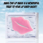 24K Golden Hydrating Lip Mask Patches, Korean Skincare, Plumping Treatment, 30 Pieces (Pink (B)) - Product Image
