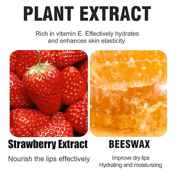 Strawberry Lip Balm, Sleeping Lip Mask,