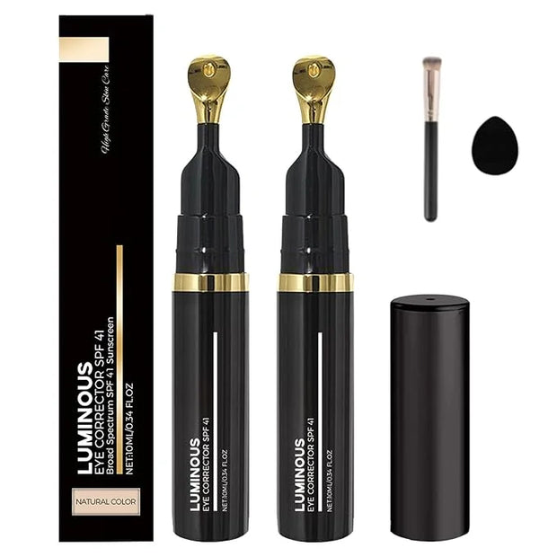 Luminous Eye Corrector Spf 41, 2pcs Dermatology Luminous Under Eye, Under Eye Concealer for Dark Circles, Anti-Aging Wrink...