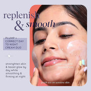 SpaLife Plump + Correct Day to Night Cream Duo – Day & Night Face Cream Set – For Dull Skin, Fine Lines & Wrinkles, Loss o...