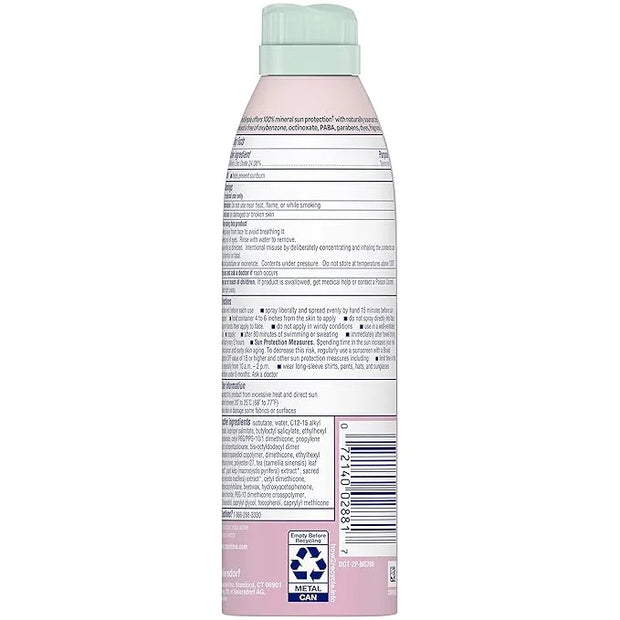 Coppertone Pure and Simple Baby Sunscreen Spray SPF 50, Zinc Oxide Mineral for Babies, Toddler, Water Resistant, Broad Spe...