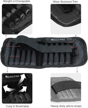 Pair of Adjustable Ankle/Wrist Weights Can Be Adjusted 2 x - Product Image