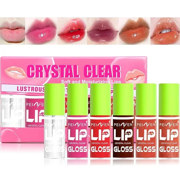 6 Colors Mini Lip Oil Drip,Hydrating Lip Glow Drip,Hydrating