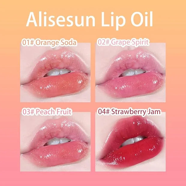 4-Piece Lip Oil & Gloss Kit - Hydrating, Plumping Lip Care with Pearl & Shimmer - Product Image