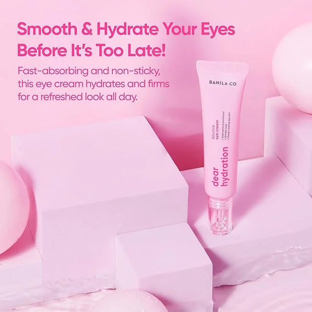 BANILA CO Dear Hydration Bounce Eye Cream | Hydrating & Nourishing Eye Serum for Undereyes | Reduce Dark Circles and Puffi...