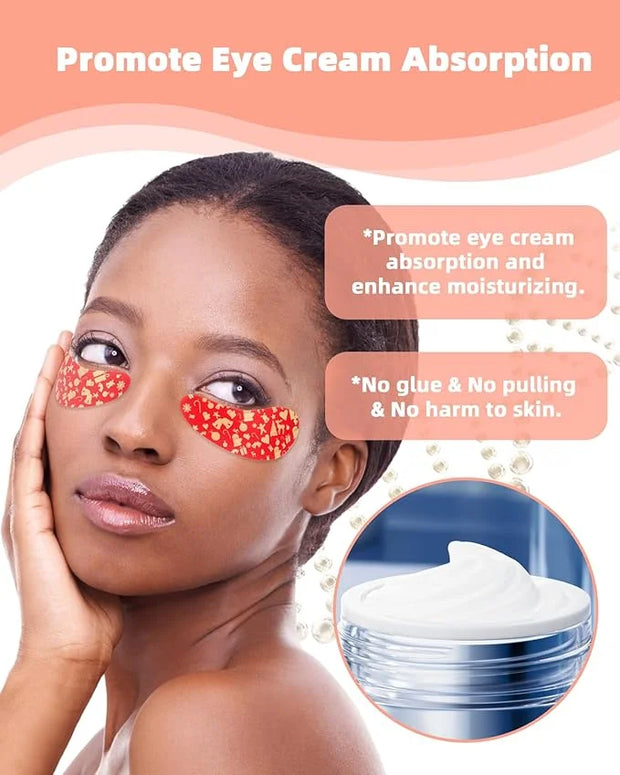 Under Eye Patches Silicone - 2 Pairs Reusable Eye Patches, Christmas Gifts for Women, Eye Wrinkle Patches, Reusable Under ...