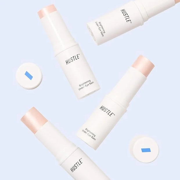 Hustle Beauty Brightening Under-Eye Balm – Instant Cooling, Caffeine-Infused, Hydrating Eye Balm for Puffiness, Dark Circl...