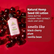 Hempz Dark Red Cherries Lotion, Ultra Hydrating Moisturizer for Body, Hands and Feet 17 oz. - Product Image