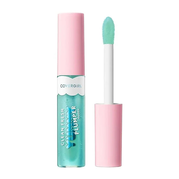 Covergirl Clean Fresh Yummy Plumper Lip Gloss, 800 Minter Is Coming, Plumper Gloss, Shiny, Vegan Formula, Easy to Apply, M...