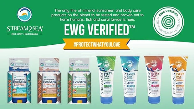 STREAM2SEA EcoStick SPF 35 Mineral Sunscreen Stick, Sweat Water Resistant Sunblock, USDA Approved Biodegradable Paraben Fr...