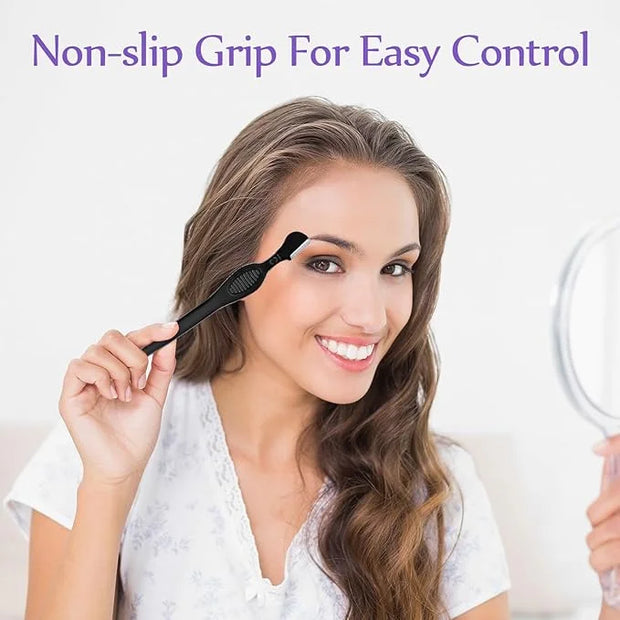 Mudder 21 Pcs Eyebrow Razor Eyebrow Shaver Facial Razor Multipurpose Face Trimmers with Precision Cover for Women Makeup C...