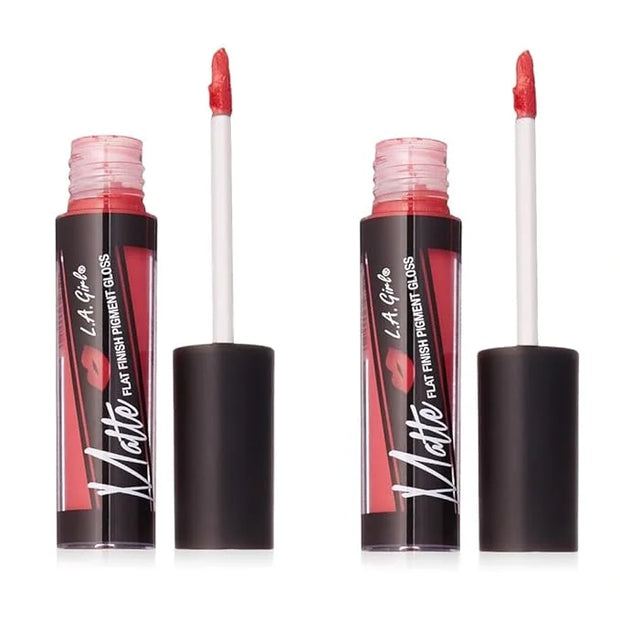 Pack of 2 L.A. Girl Matte Flat Finish Pigment Gloss, Bazaar GLG834 - Product Image