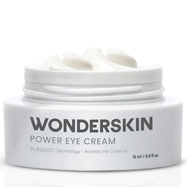 Wonderskin Purevoc Eye Cream for Dark Circles and Puffiness 0.5 Oz - Under Eye Cream for Women and Men with Mango & Shea B...