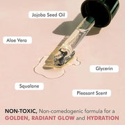 Self Tanning Drops for Face - USA Made with Organic & Natural Ingredients, Ultra Dark Face Tanning Drops to Add to Moistur...