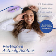 Cooling Gel Eye Mask Cold Compress for Puffy Eyes, Dark Circles, Headaches, Purple - Product Image