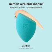 Real Techniques 6 Pack Assorted Makeup Blending Sponges, 3 Miracle Makeup Sponges, For Blending, Baking, And Setting, Use ...