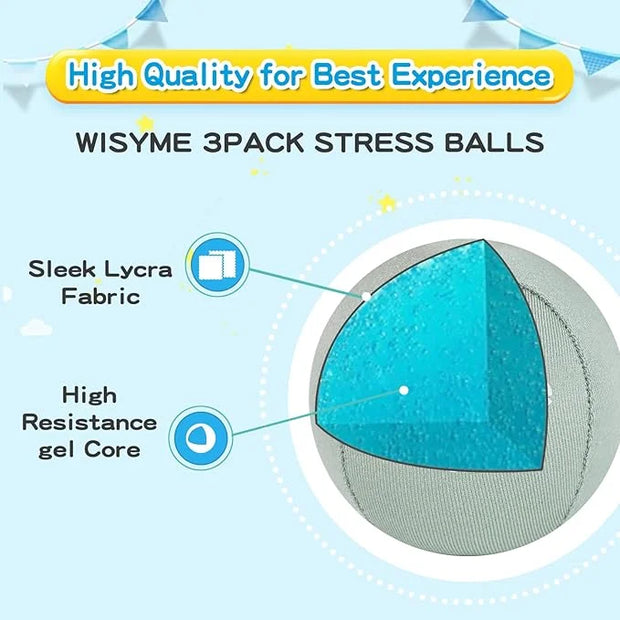 3Pack Stress Balls for Adults & 1Pack Twist - Product Image