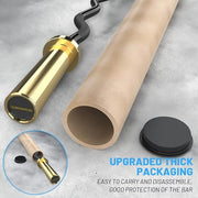 47" Olympic EZ Curl Bar 500-lbs Capacity Steel 2" Barbell - Product Image
