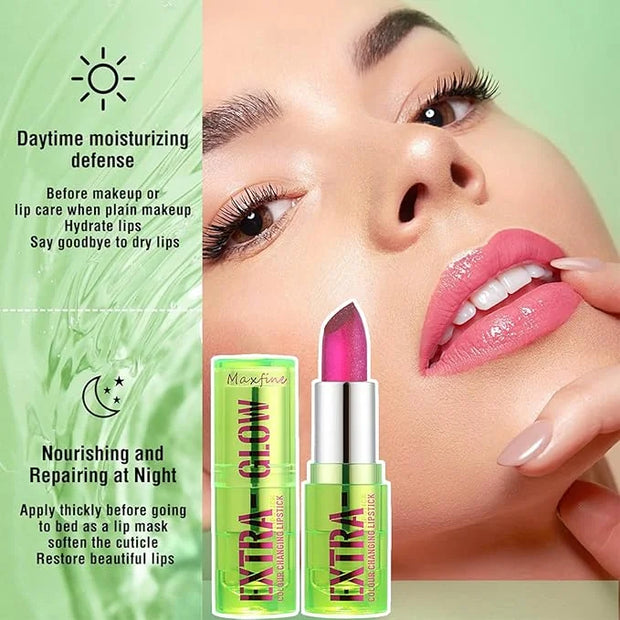 3 PCS Jelly Crystal Vera Lipstick,Magic Temperature Tinted Lip Balm,Plumping Glimmer Color Changing Lip Oil,Long Lasting N...